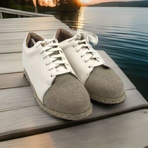 Anthropologie Matt & Nat Maia Shoes White Vegan Leather Sneaker Size 9 EU39 NEW